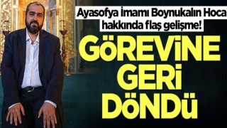 Prof. Dr. Mehmet Boynukalın Ayasofya Camii İmamlığından Ayrıldı!