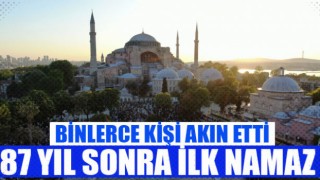 87 yıl sonra ilk Ramazan Bayramı namazı