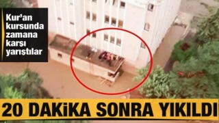 Kastamonu'da tahliye edilen bina 20 dakika sonra yıkıldı