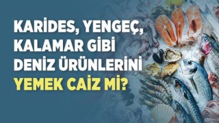 Yengeç, ıstakoz, karides, kalamar, midye, kurbağa vs. gibi deniz ürünleri yenir mi?