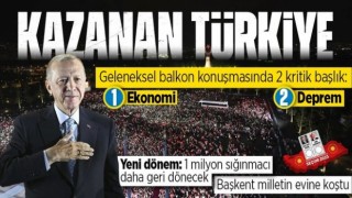 Tarihi seçim, tarihi zafer! Başkan Erdoğan'dan balkon konuşması: Kazanan Türkiye'dir
