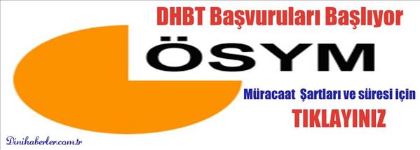DHBT-Ortaöğretim/Ön Lisans Başvuruları Başlıyor