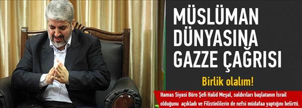 Halid Meşal Gazze Saldırısı Sonrası Konuştu