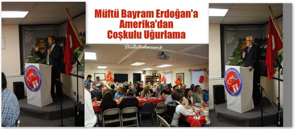 Müftü Erdoğan'a Amerika'dan Coşkulu Uğurlama