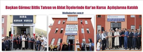 Başkan G&#246;rmez Bitlis&#39;te İki Kursun A&#231;ılışını Ger&#231;ekleştirdi...