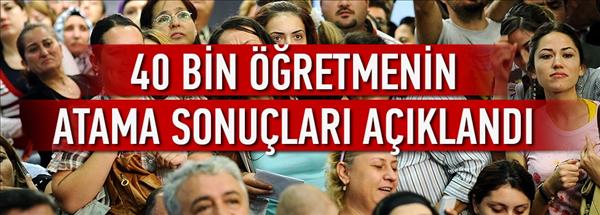 40 bin öğretmenin kadrosu belli oldu