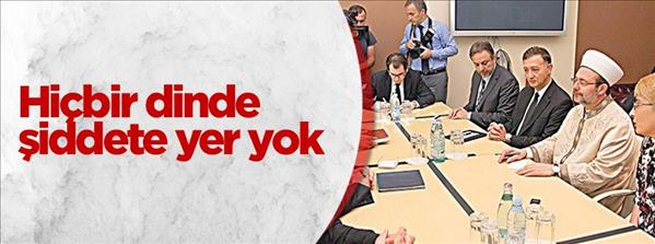 Hi&#231;bir dinde şiddete yer yok