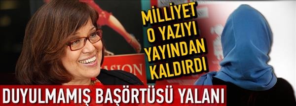 Meral Tamer&#39;in baş&#246;rt&#252;s&#252; yalanı yayından kaldırıldı