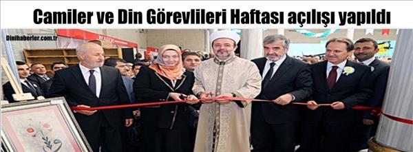 Camiler ve Din G&#246;revlileri Haftası a&#231;ılışı yapıldı