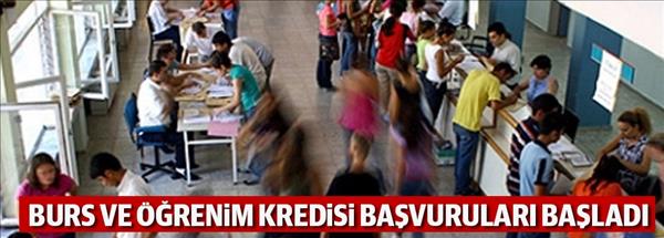 Burs ve &#246;ğrenim kredisi başvuruları başladı