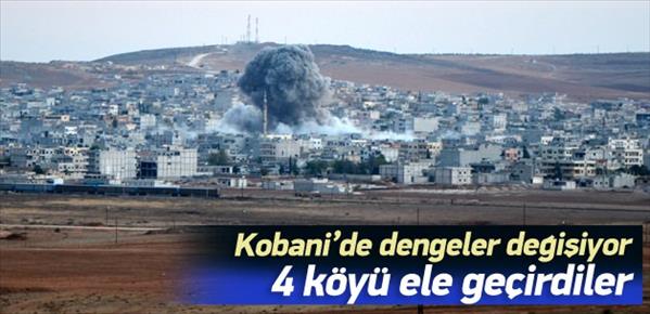 Kobani’de 4 k&#246;y el değiştirdi!