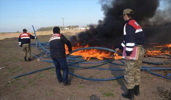 Suriye sınırında b&#252;y&#252;k akaryakıt operasyonu