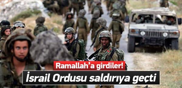 İsrail Ordusu saldırıya ge&#231;ti
