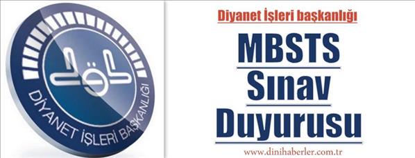 MBSTS Sınav Duyurusu