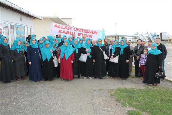 İLK KAFİLE İLAHİ VE DUALARLA UĞURLANDILAR