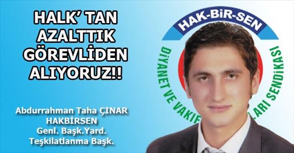 Halk&#39;tan Azalttık, G&#246;revliden Alıyoruz
