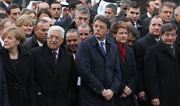 Dünya liderleri teröre karşı yürüdü