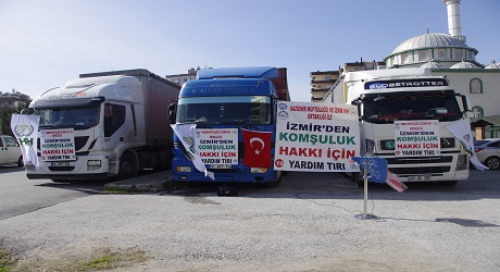 İzmir'den Komşuluk Hakkı İçin Yardım Tırı‏