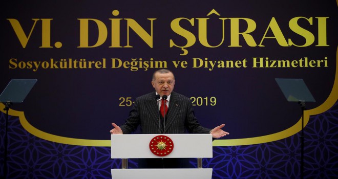 Cumhurbaşkanı Erdoğan, 6. Din Şûrası nın kapanış programında konuştu