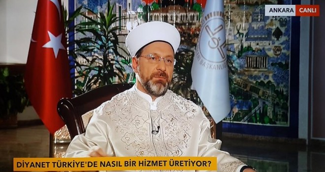 Diyanet İşleri Başkanı Erbaş, Tv Net özel yayınına katıldı