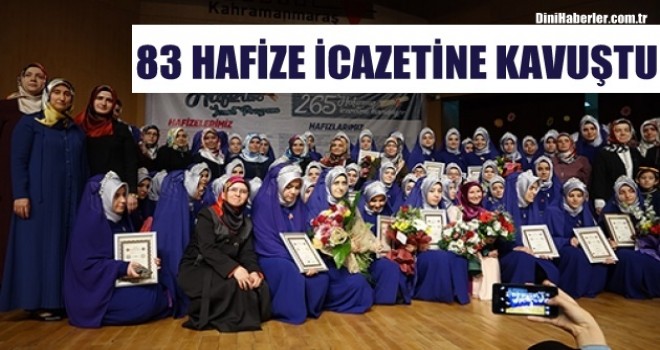 83 Hafize İcazetine kavuştu