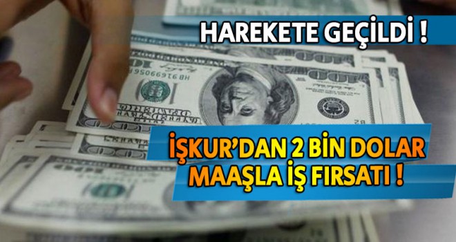 İşkur 2 bin dolar maaşla personel alımı yapacak