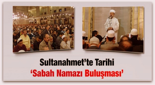 Başkan Görmez, Sultanahmet Camii’nde sabah namazı buluşmalarına katıldı