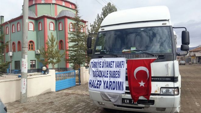 Boğazkale Müftülüğünden Suriyeye YArdım Tırı