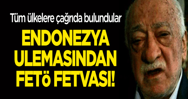 Endonezya ulemasından FETÖ fetvası!