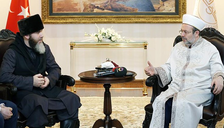 Çeçenistan Müftüsü Mejiyev\'den Başkan Görmez\'e ziyaret
