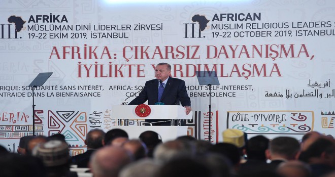 Erdoğan, 3. Afrika Ülkeleri Müslüman Dini Liderler Zirvesi’nde konuştu