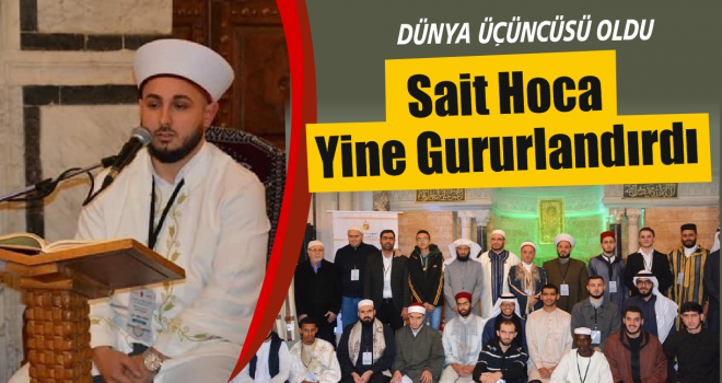 Düzceli Hafız İmam dünya 3.'sü oldu