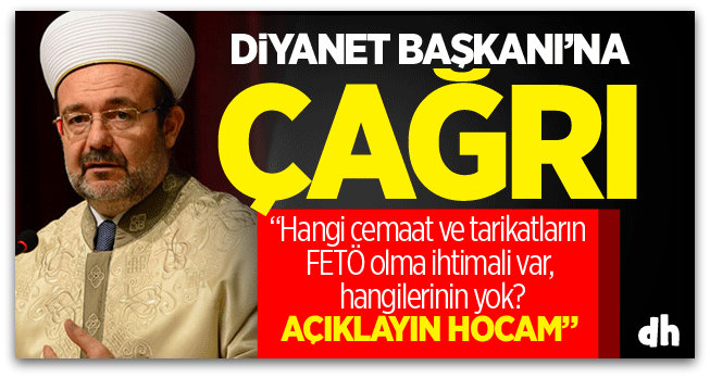 Diyanet Başkanı Görmez’e cemaat çağrısı