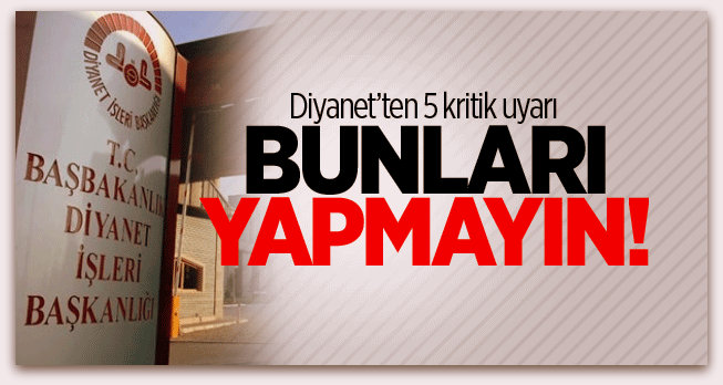 Diyanet İşleri Başkanlığı\'ndan cemaat ve tarikatlara 5 ilke