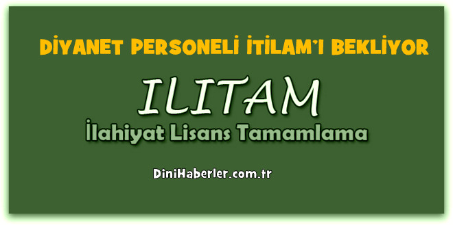 Diyanet Personeli İlitam\'ı Bekliyor