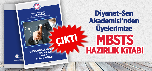 Diyanet-Sen Akademisi’nden Üyelerimize MBSTS Hazırlık Kitabı