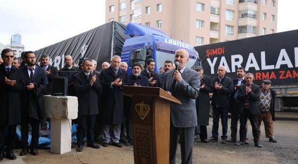 Diyanet Vakfı’ndan Bayırbucak Türkmenlerine 12 tır yardım