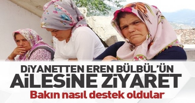 Diyanet İşleri Başkanvekili Keleş, şehit Eren’in ailesine taziye ziyaretinde bulundu…