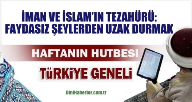 Diyanet 01.09.2017 Tarihli Cuma Hutbesi