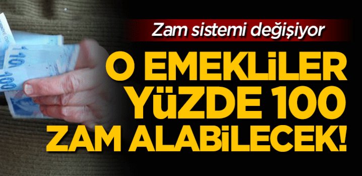 Emeklilerin zam sistemi değişiyor!