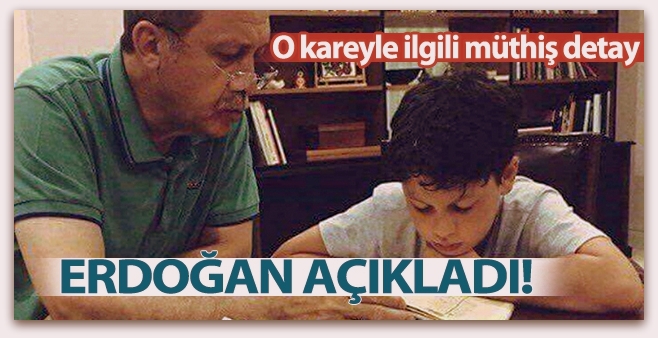 Erdoğan, torununa Kur\'an öğretirken çekilen fotoğrafı anlattı