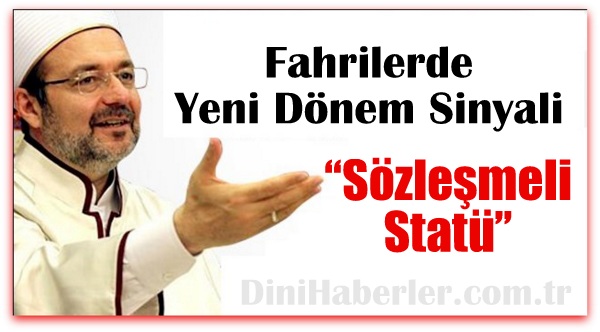 Fahriler\'de Yeni Dönem Sözleşmeli Statü