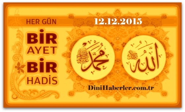 Her Gün Bir Ayet Bir Hadis