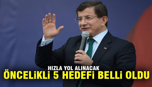 Hükümetin öncelikli 5 hedefi belli oldu