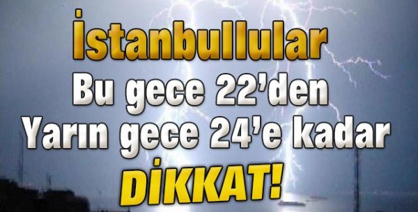 İstanbullular bu habere dikkat! Meteoroloji saat verdi