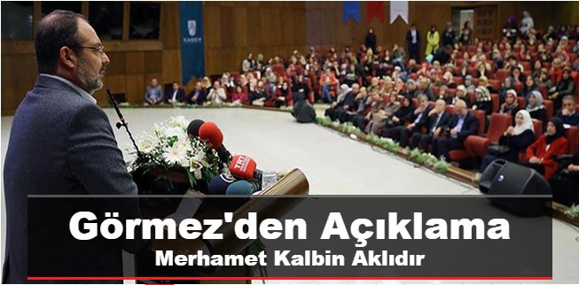 Mehmet Görmez\'den Açıklama Merhamet kalbin aklıdır