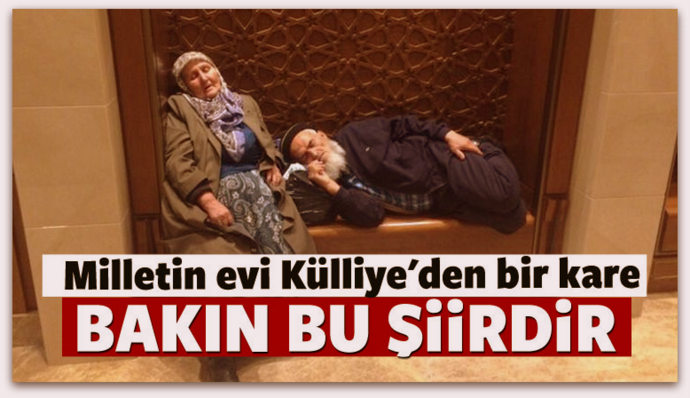 Milletin evi Külliye\'den anlamlı kare