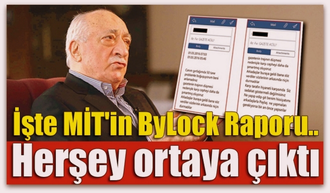 MİT\'in raporu ortaya çıktı! İşte gizli şifreler