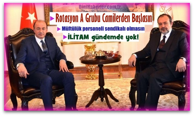 Rotasyon A Grubu Camilerden Başlasın