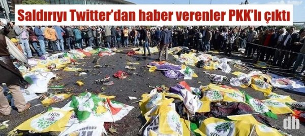 Saldırıyı Twitter’dan haber verenler PKK’lı çıktı